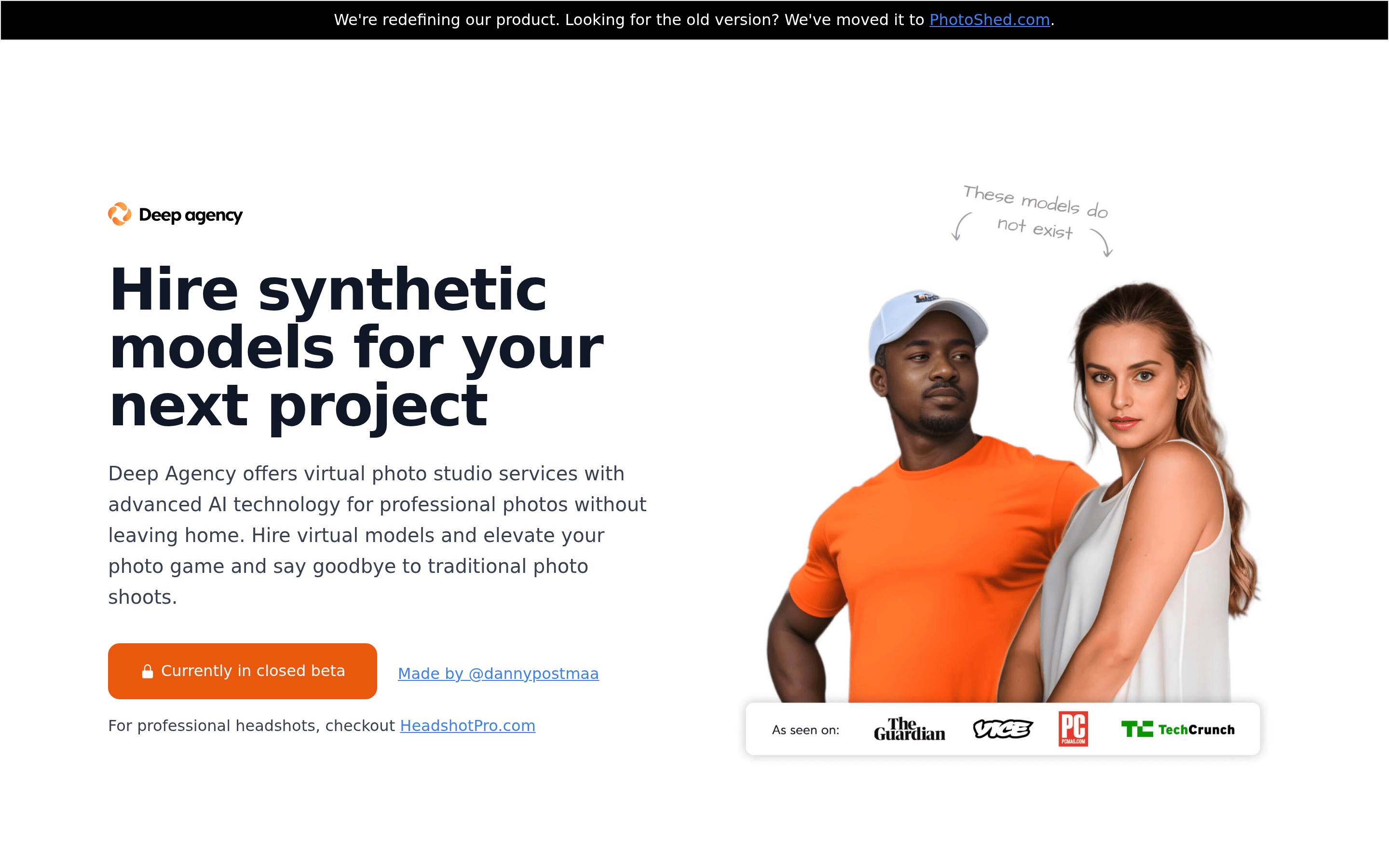 Deepagency b2b landing page screenshot