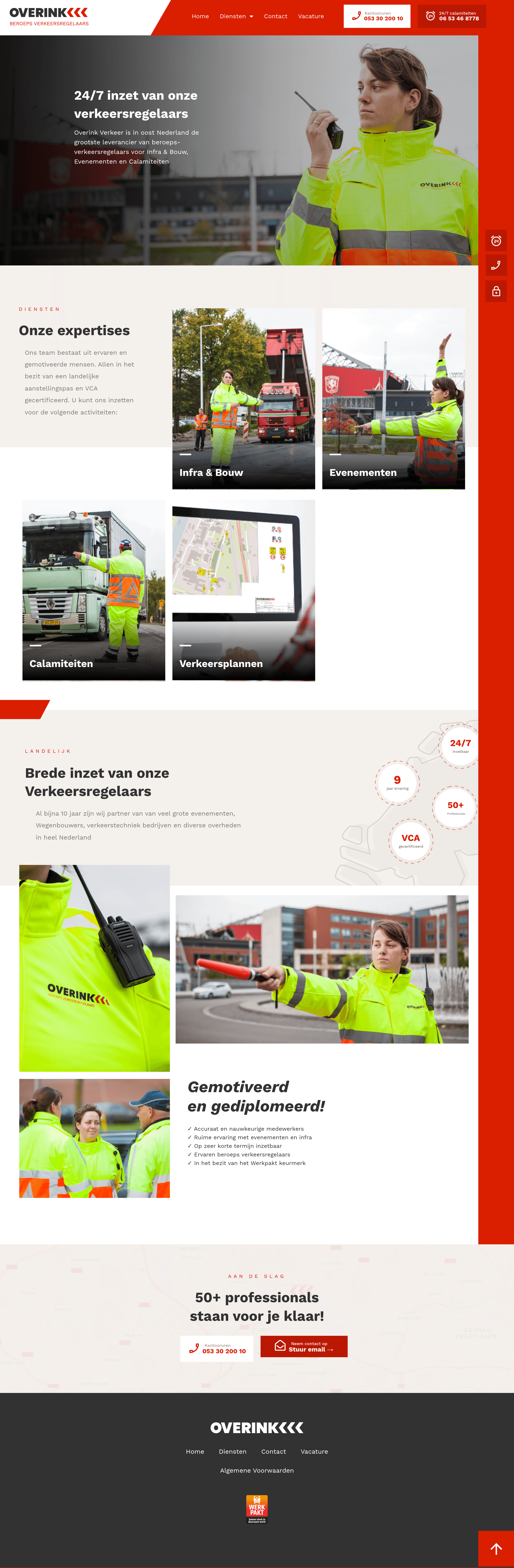 Overink Verkeer b2b landing page screenshot