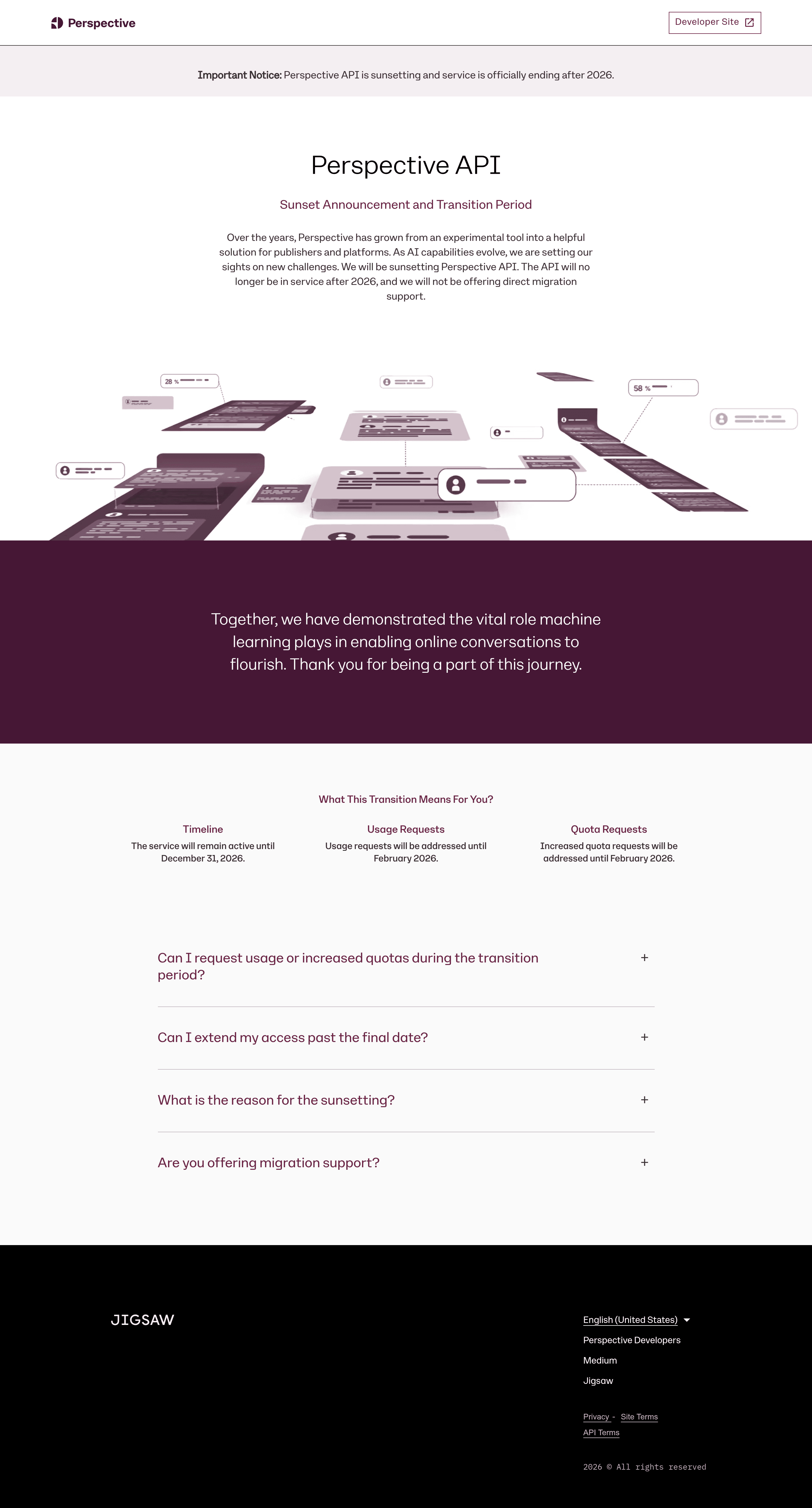 Perspective b2b landing page screenshot