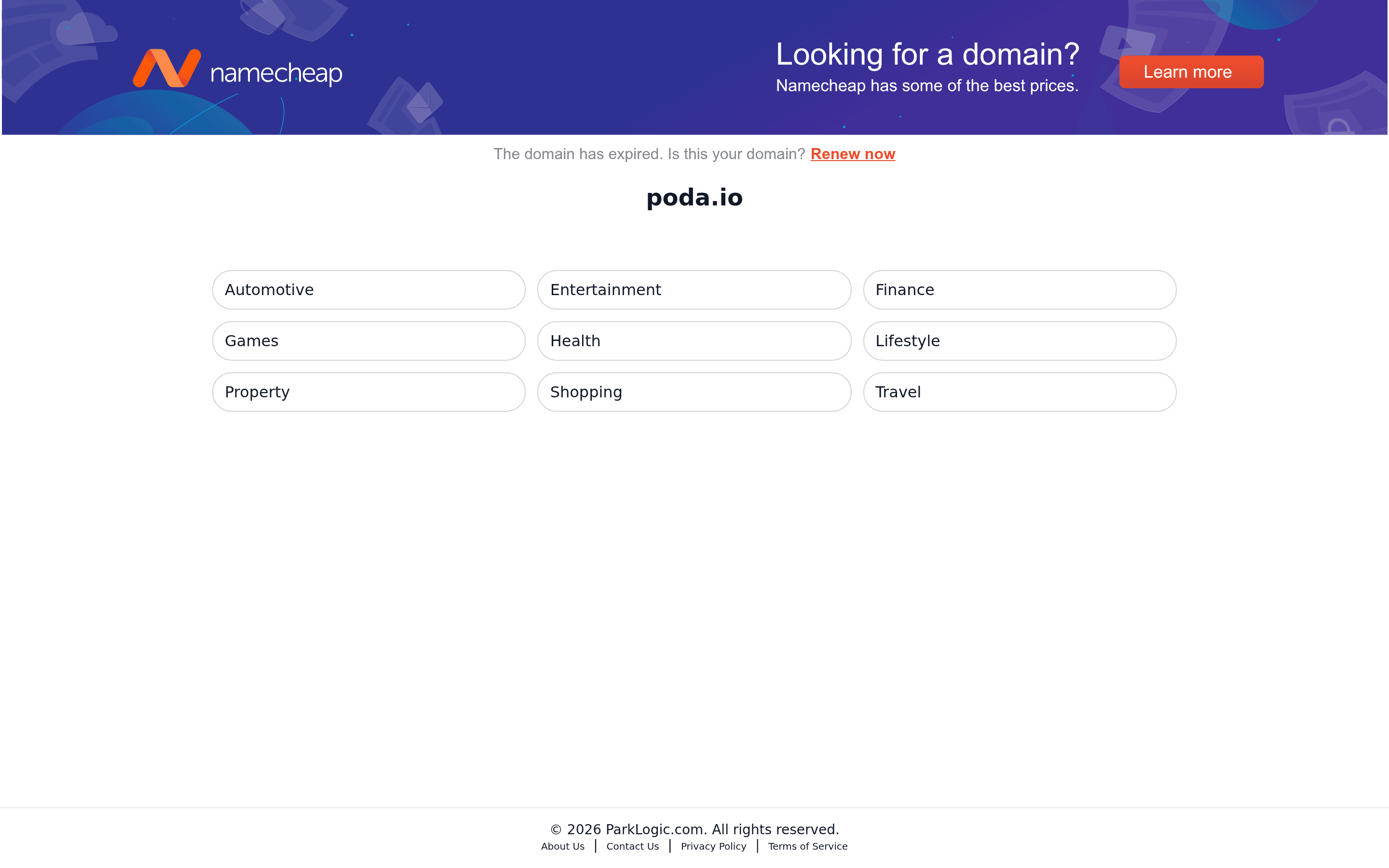 Poda b2b landing page screenshot