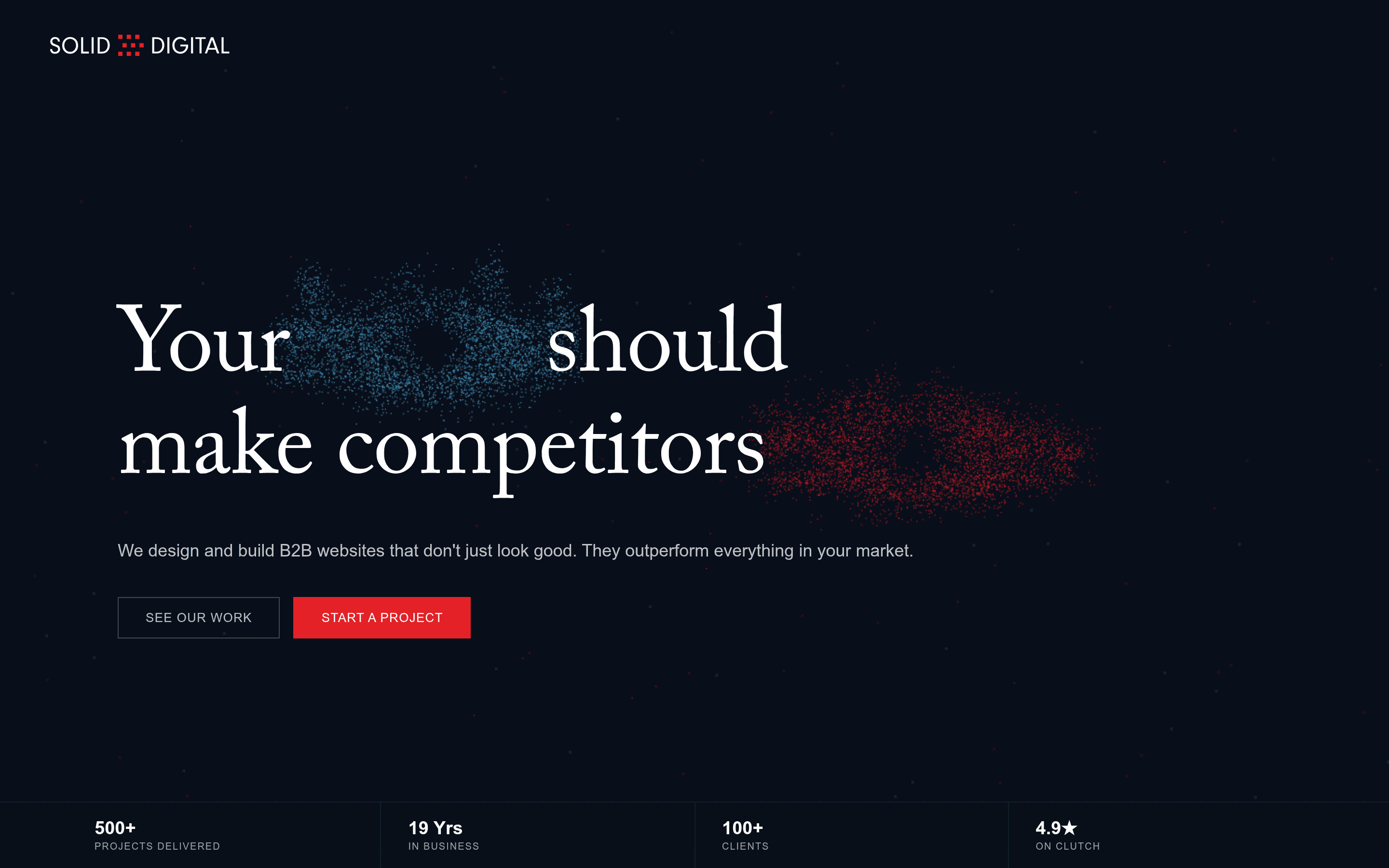 Solid Digital b2b landing page screenshot