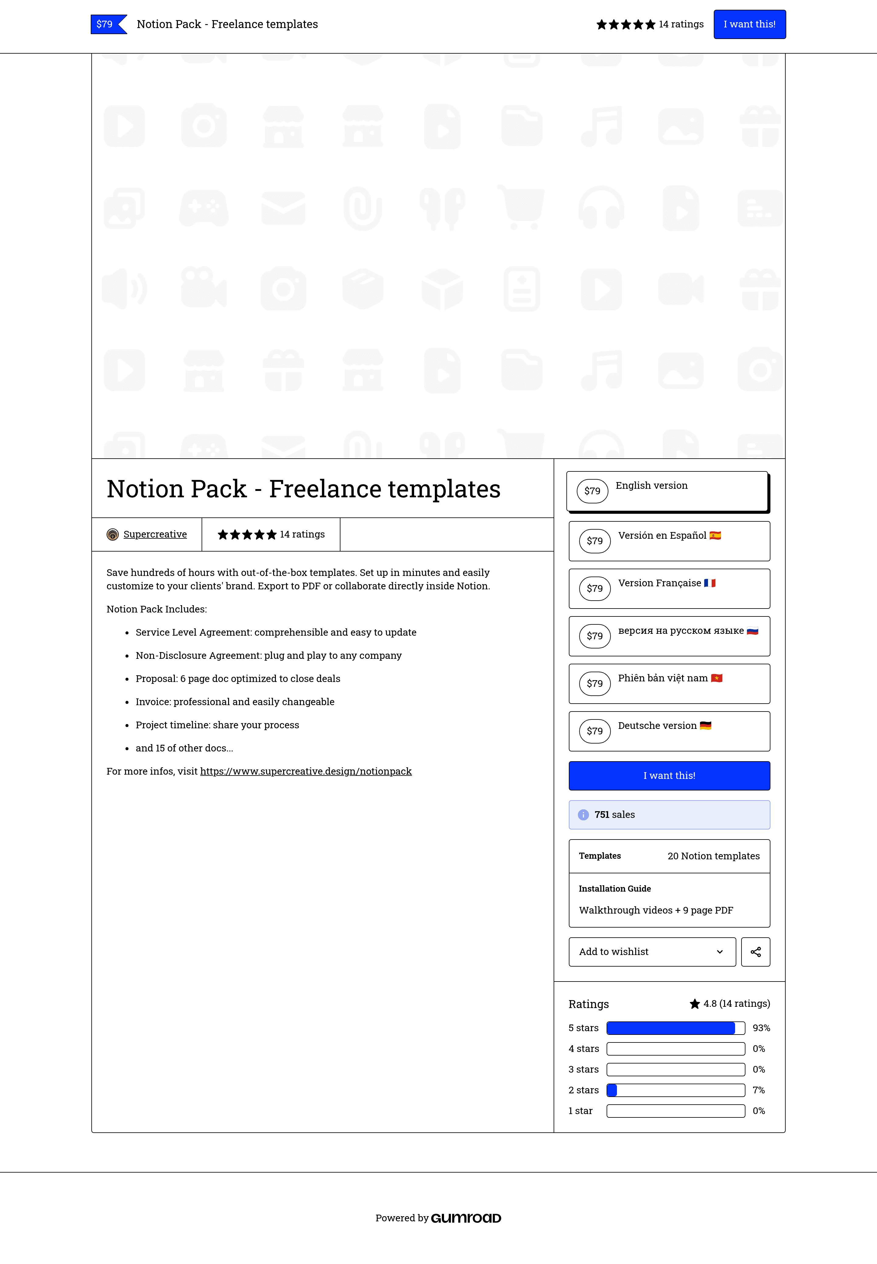 Supercreative b2b landing page screenshot